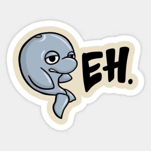 Enthusiastic Dolphin Sticker